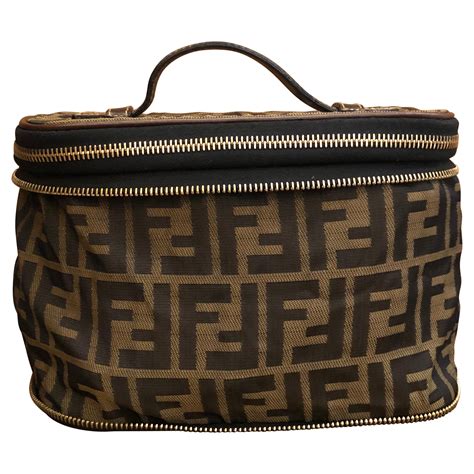 fendi makeup bag|fendi zucca cosmetic bag.